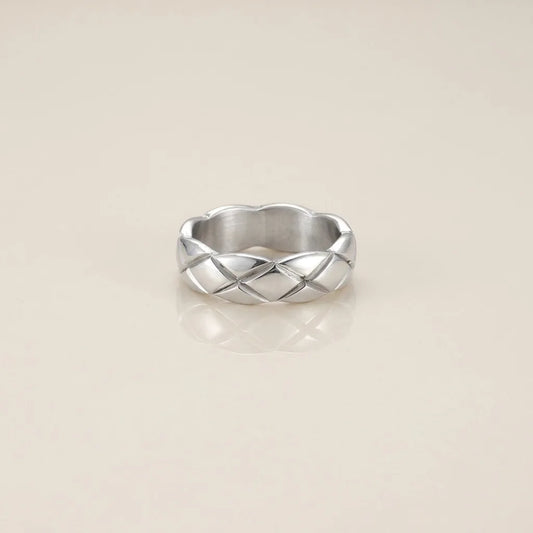 Quilted Steel Ring
