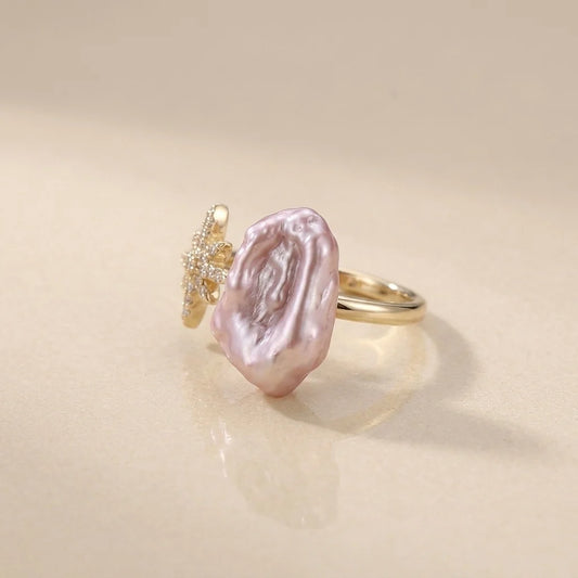 Starlit Pearl Dreams Ring Jewelry Seravine Atelier