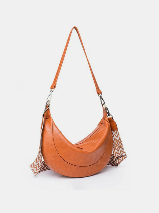 Chic Crescent Strap Crossbody Bag