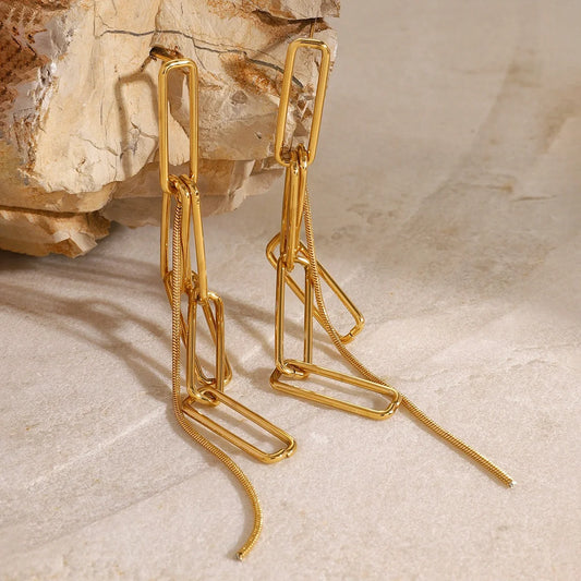 Exclusive Gold-Toned Tassel Earrings