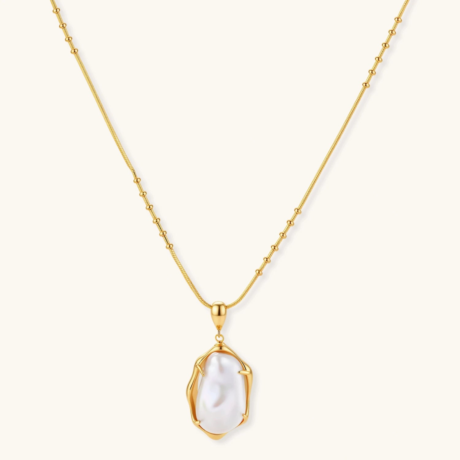 Baroque Pearl Pendant Necklace