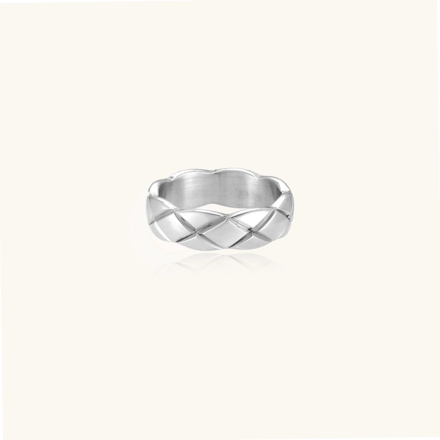 Quilted Steel Ring