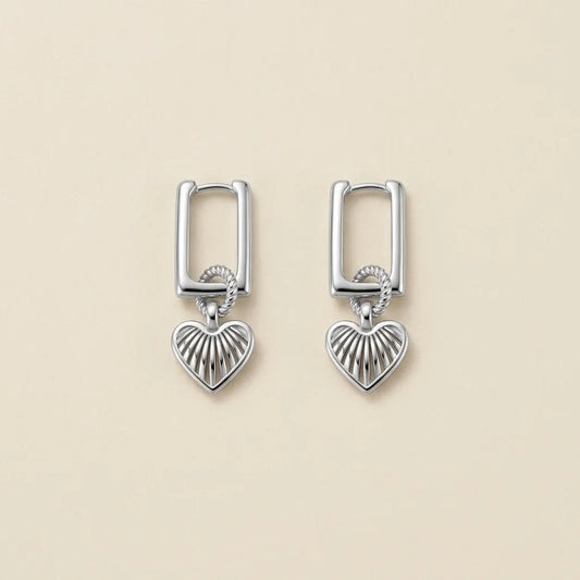 Radiant Heart Hoops Earrings seravine atelier