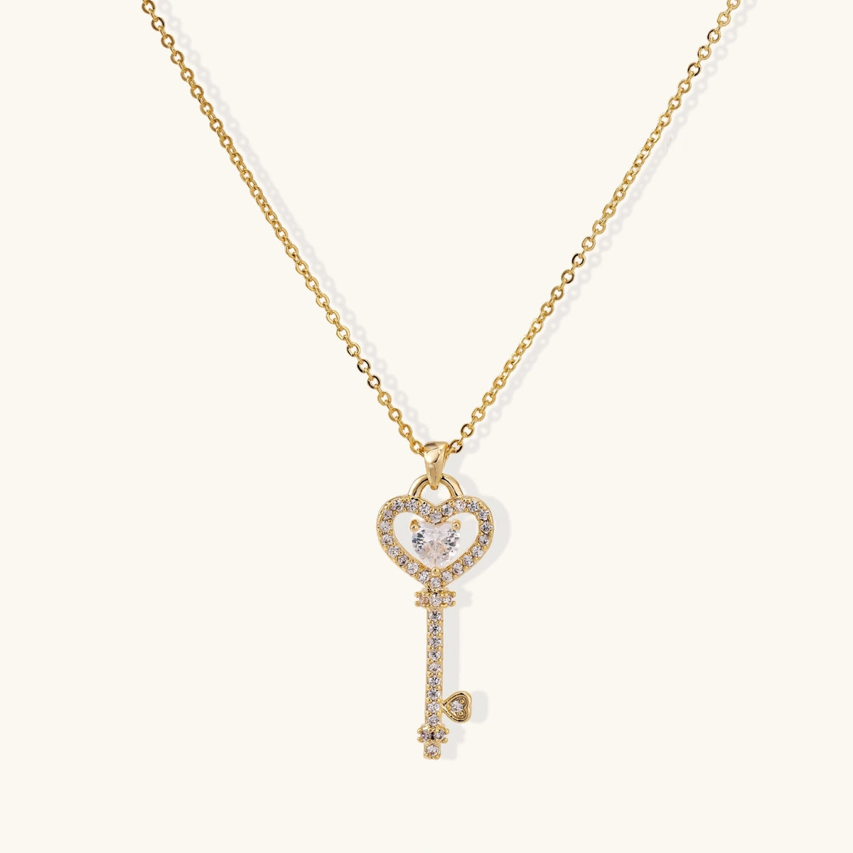 Secret Heart Key Necklace