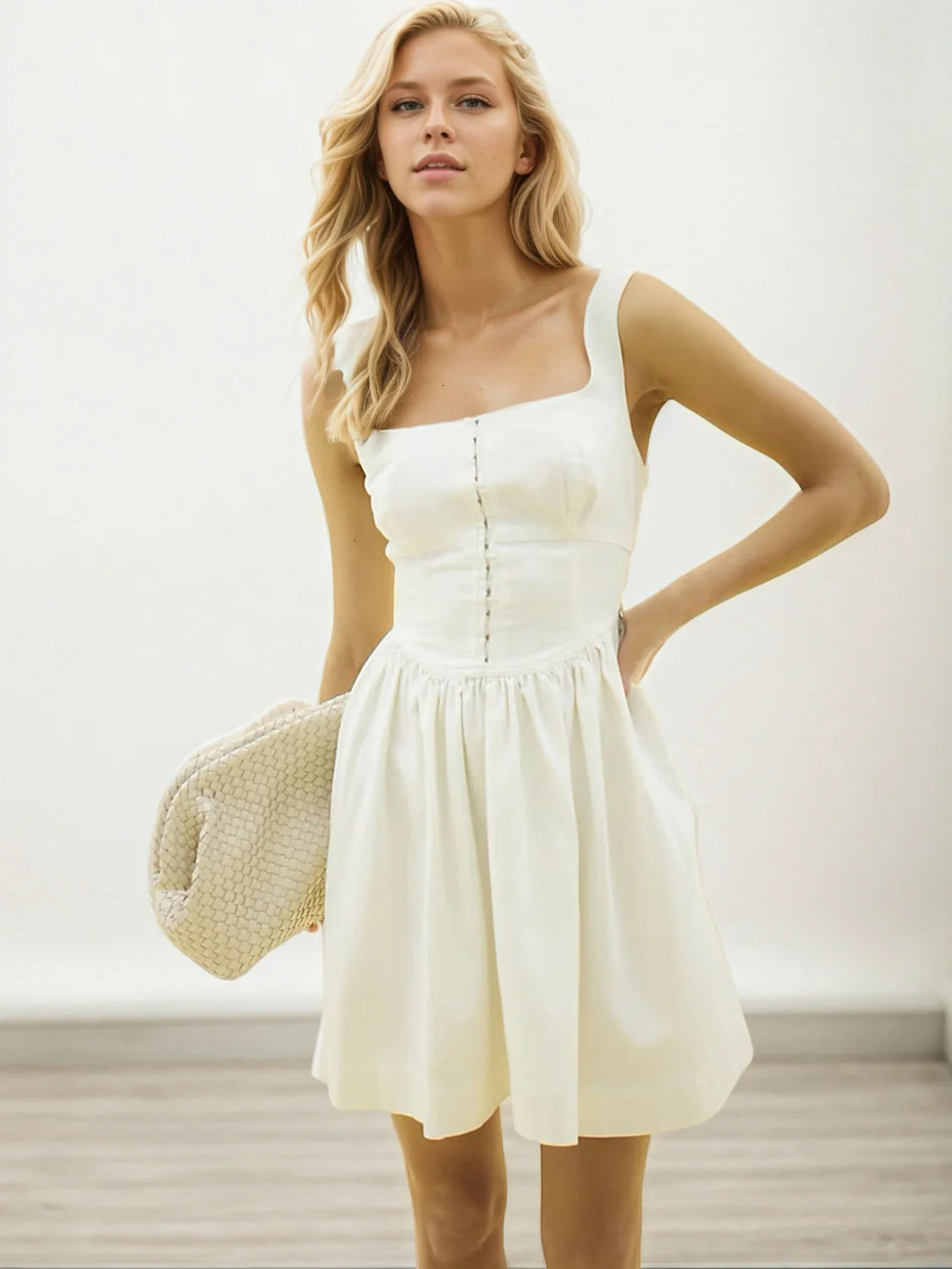 Basic Gina Ivory Dress