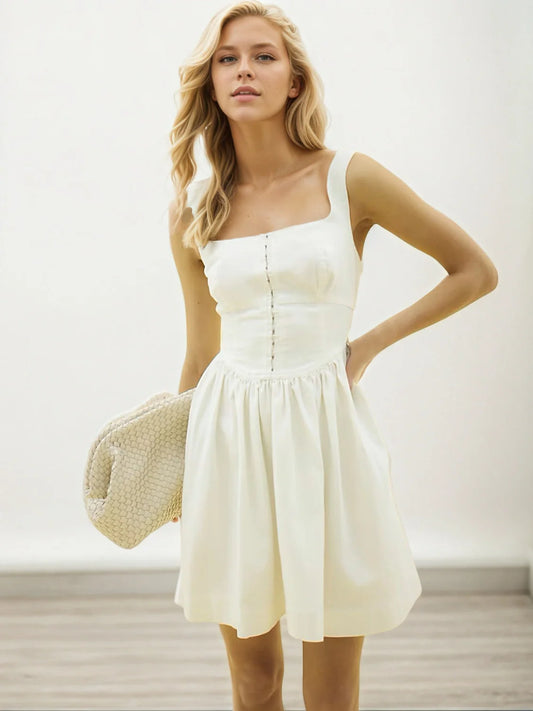 Basic Gina Ivory Dress Ivory