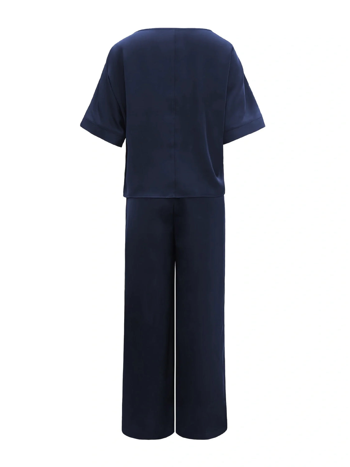 Casual Navy Blue Women's Set