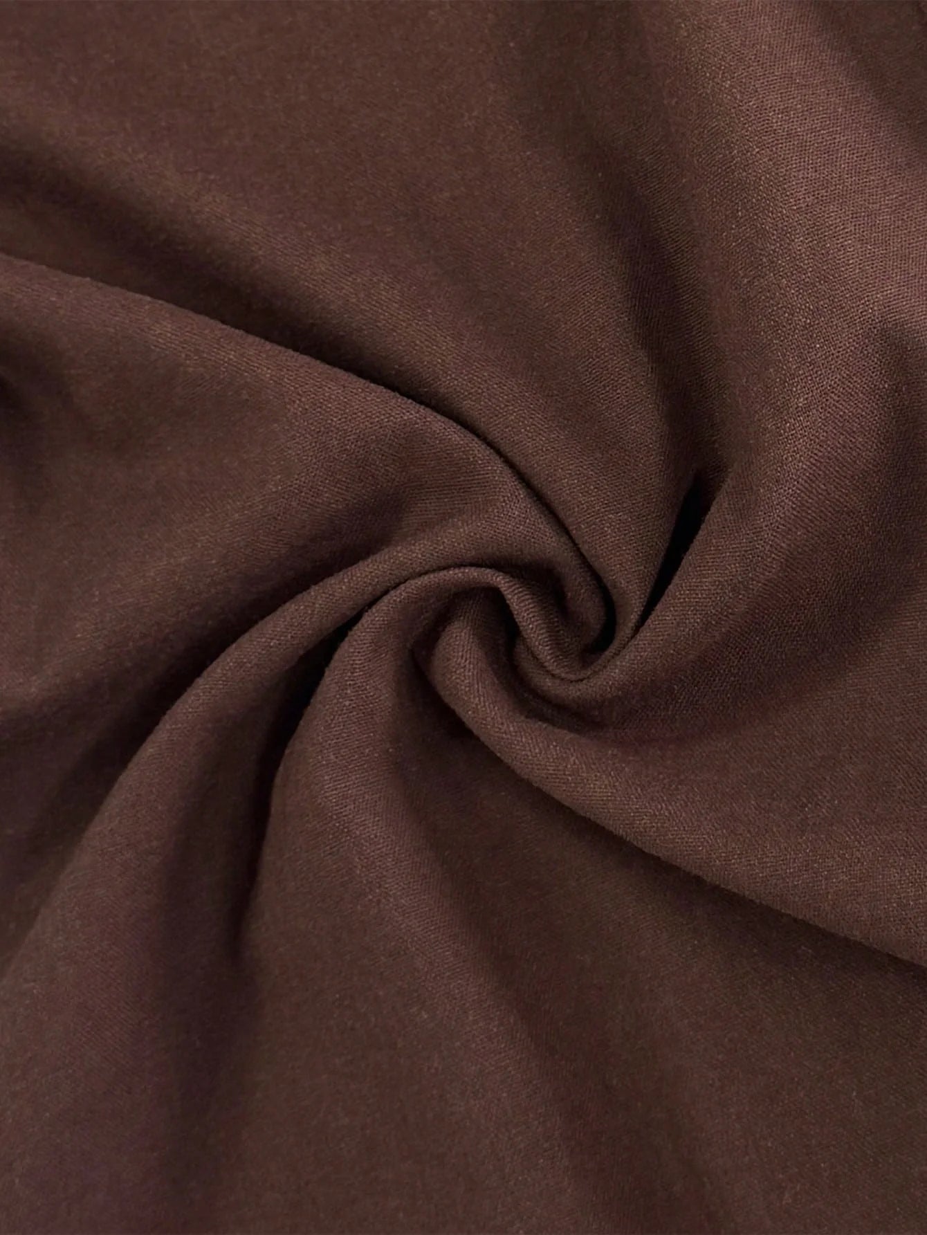 Cotton Linen Blend Dark Brown Set