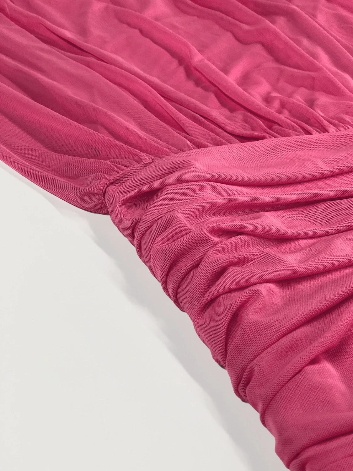 Deep Rose Bodycon Dress with Moderate Stretch