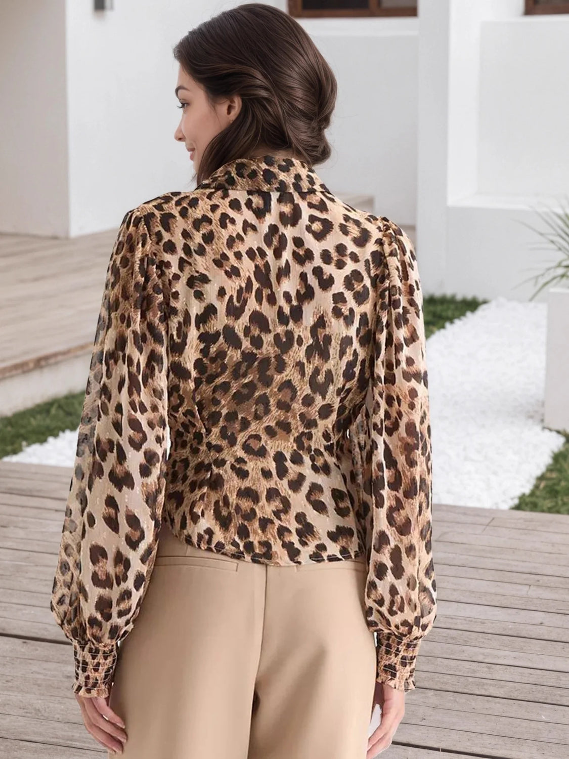 Fancy Leopard Blouses