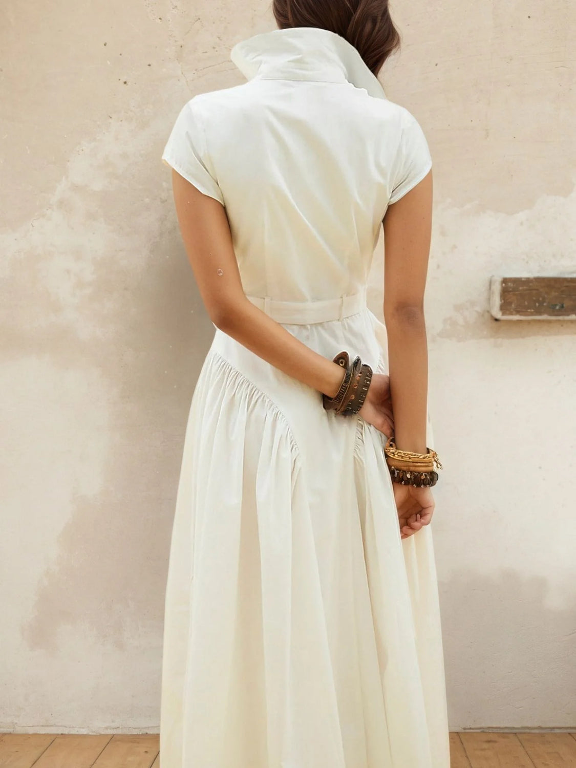 Modern White Sleek Dress