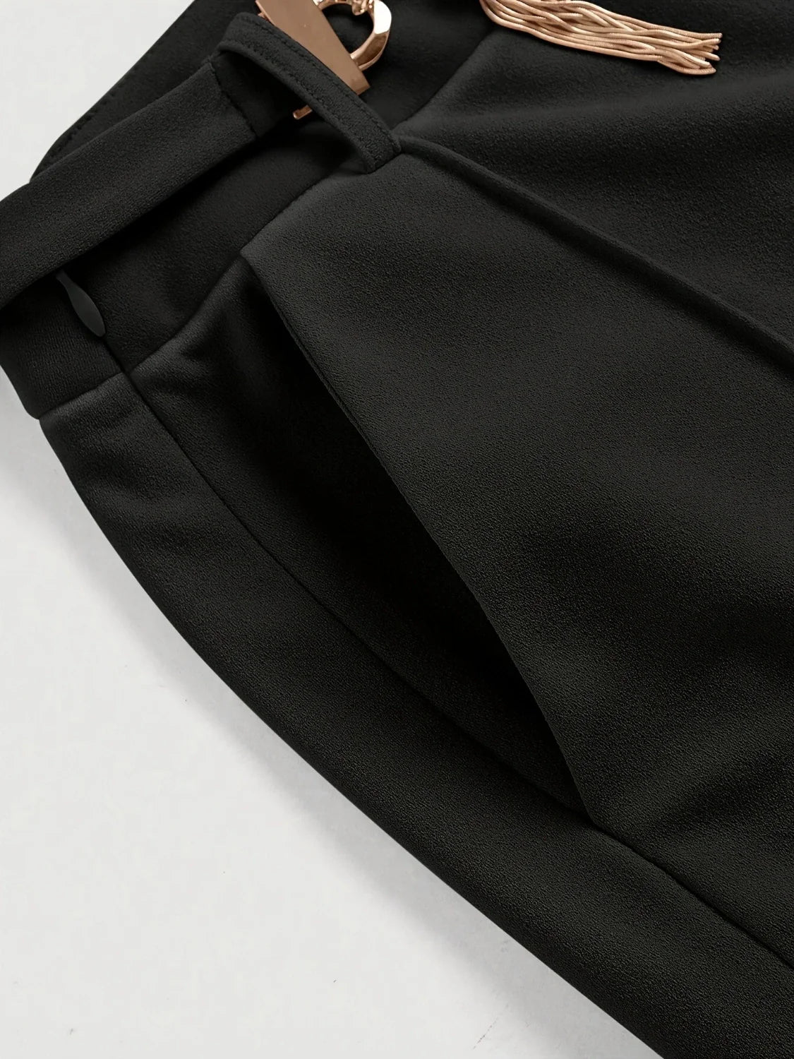 Premium Black Chain Trousers