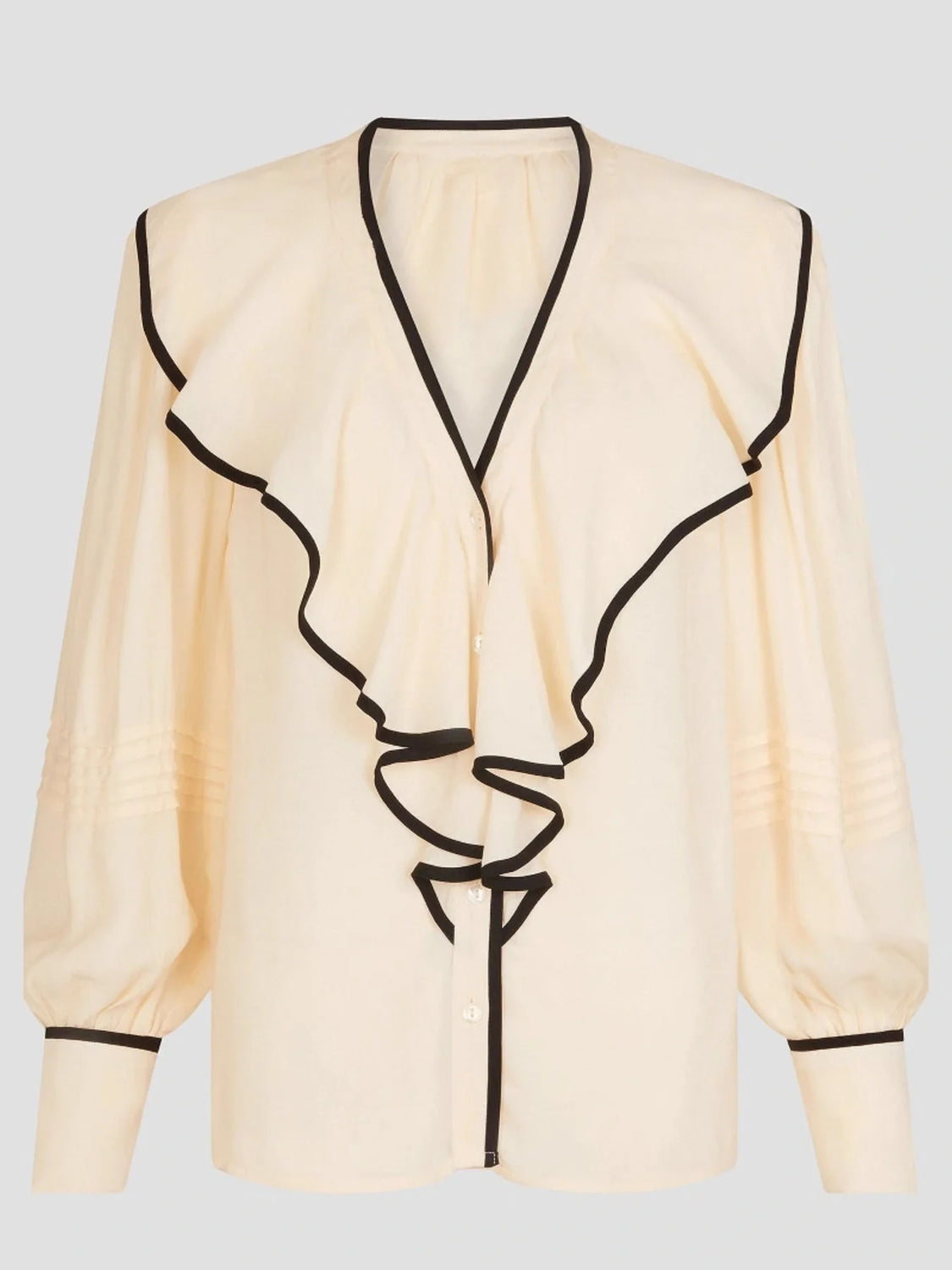 Ruffled Elegance Blouse for Effortless Chic Style in Apparel & Accessories