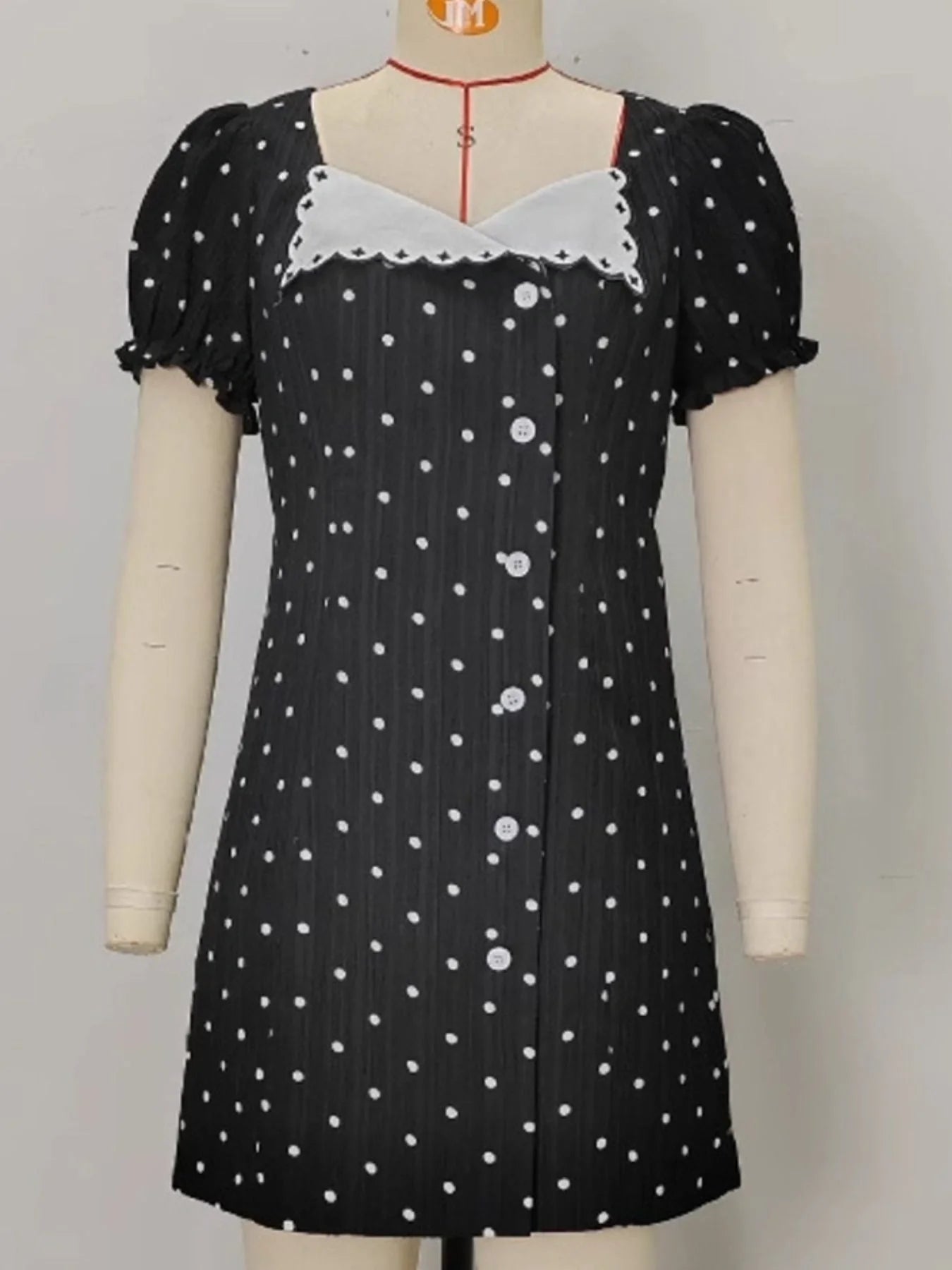 Soft Stretch Polkadot Dress